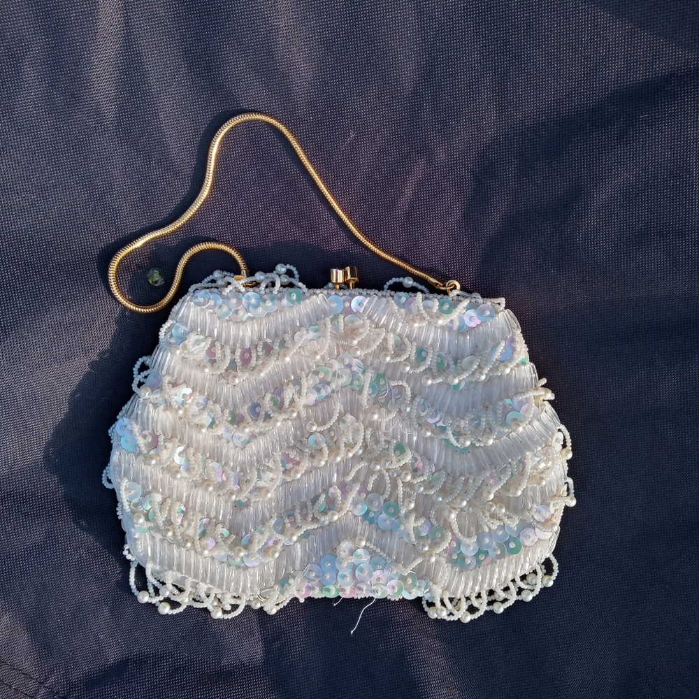 Vintage tiny beaded purse